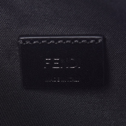 Fendi Glazed Fabric Vitello Century FF 1974 Stamp Patch Flat Pouch Mogano Panna Iris 6 of 8