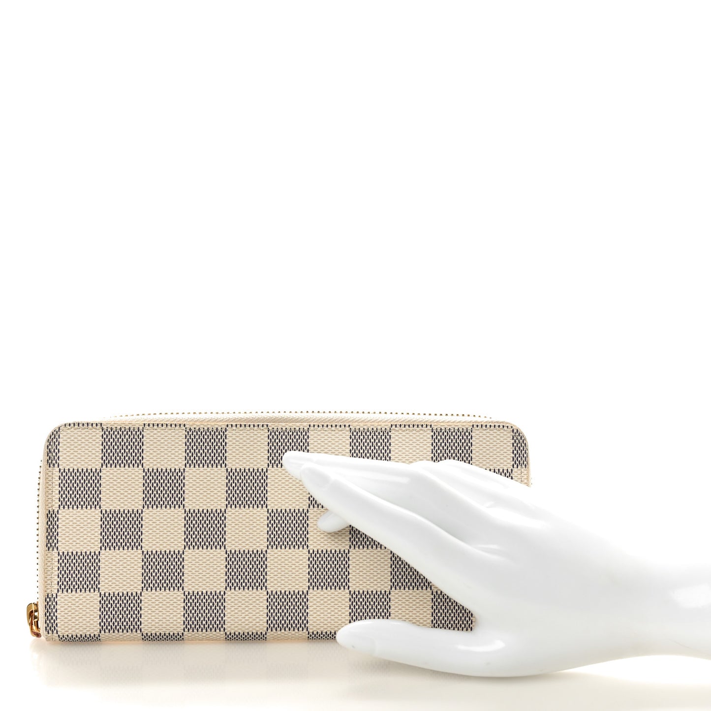 Damier Azur Clemence Wallet Rose Ballerine
