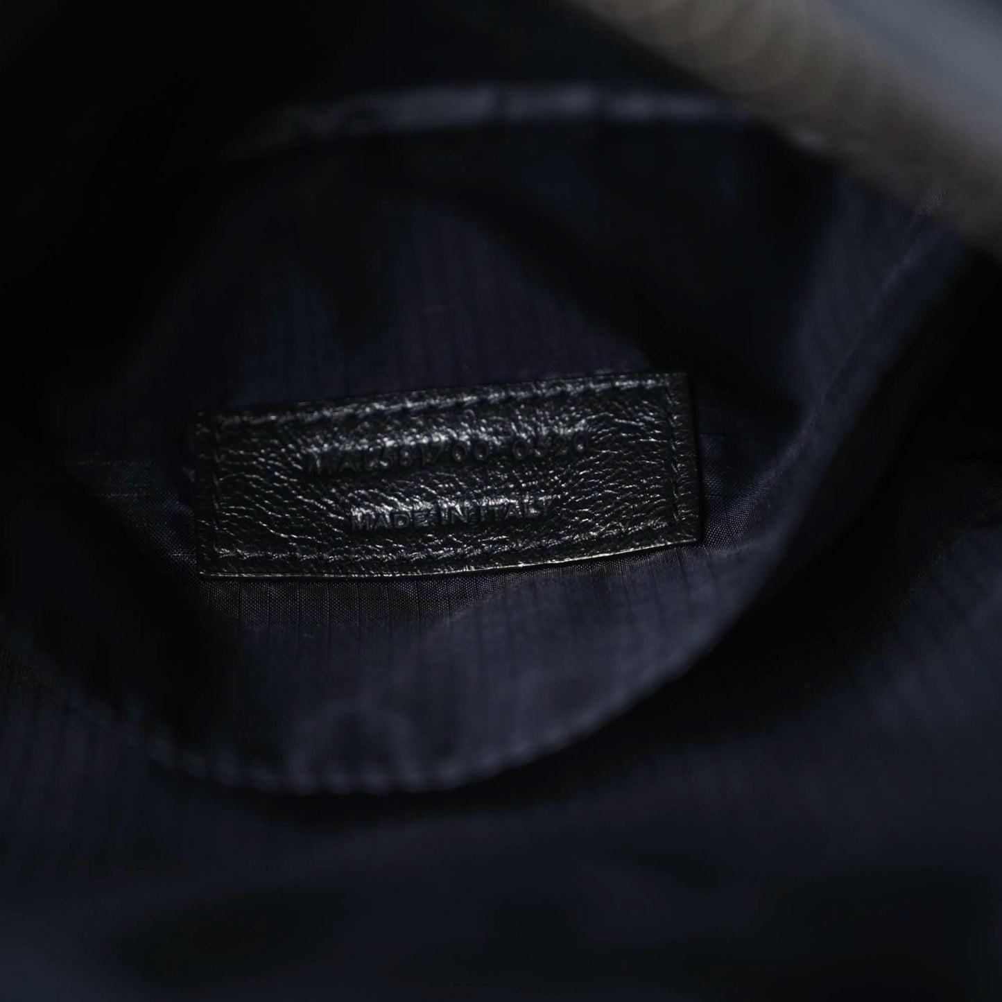Calfskin Crocodile Embossed Sid Messenger Bag Black