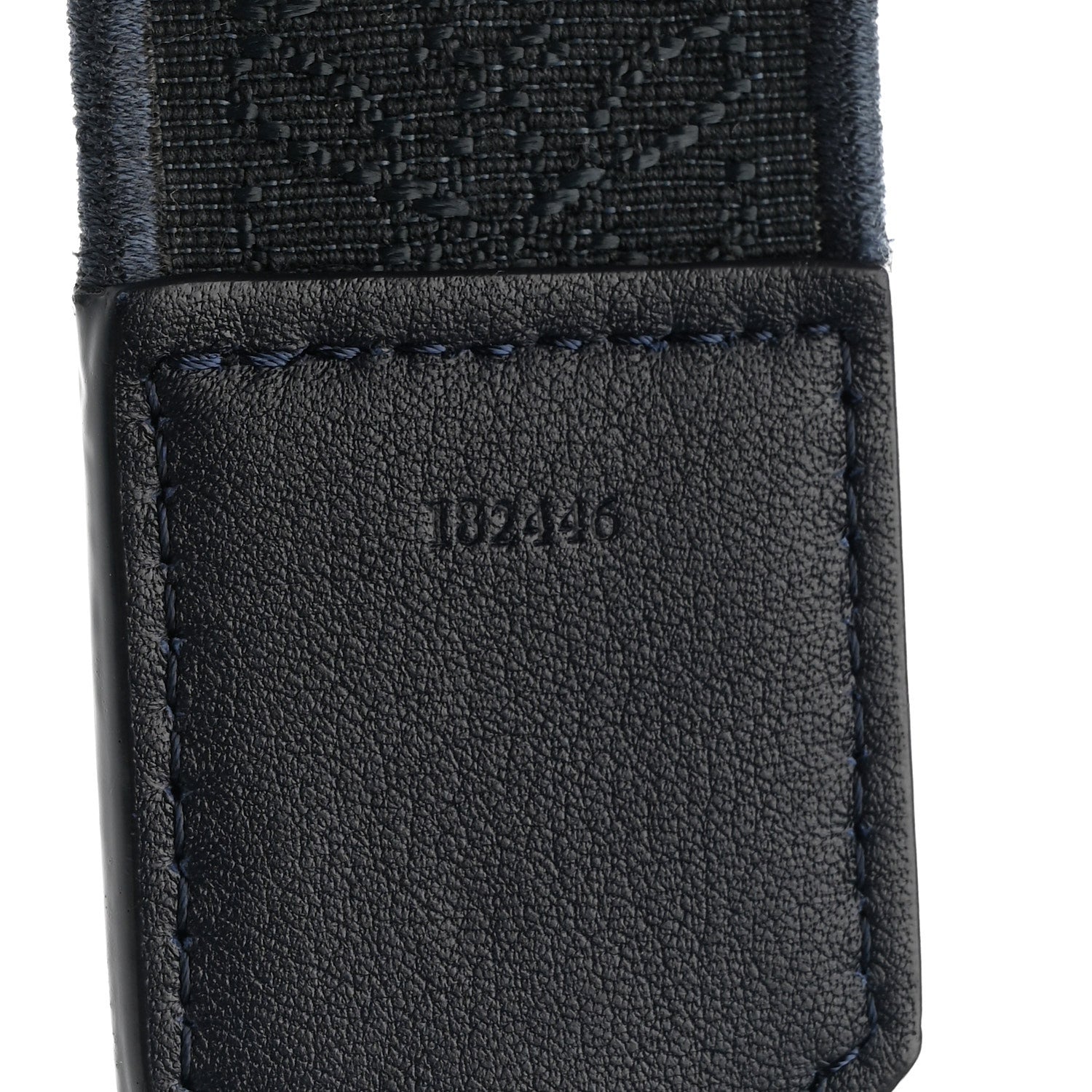 Loewe Calfskin Jacquard Snake Anagram Strap Dark Ink 4 of 6