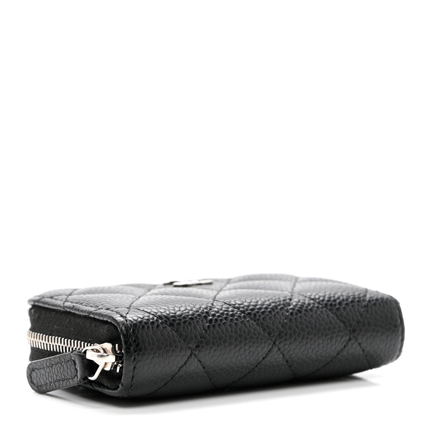 Chanel Caviar Quilted Zip Coin Purse Black 4 of 7