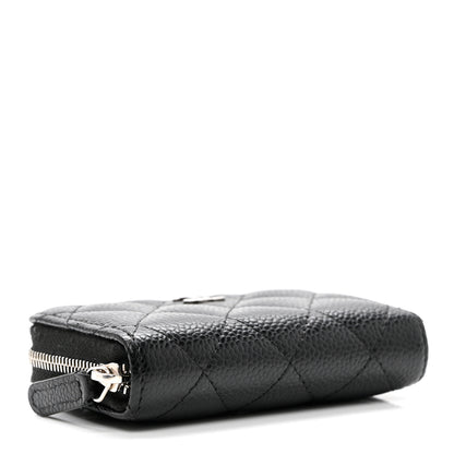 Chanel Caviar Quilted Zip Coin Purse Black 4 of 7