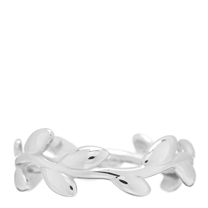 Tiffany Sterling Silver Paloma Picasso Narrow Olive Leaf Band Ring 51 5.75 1 of 4