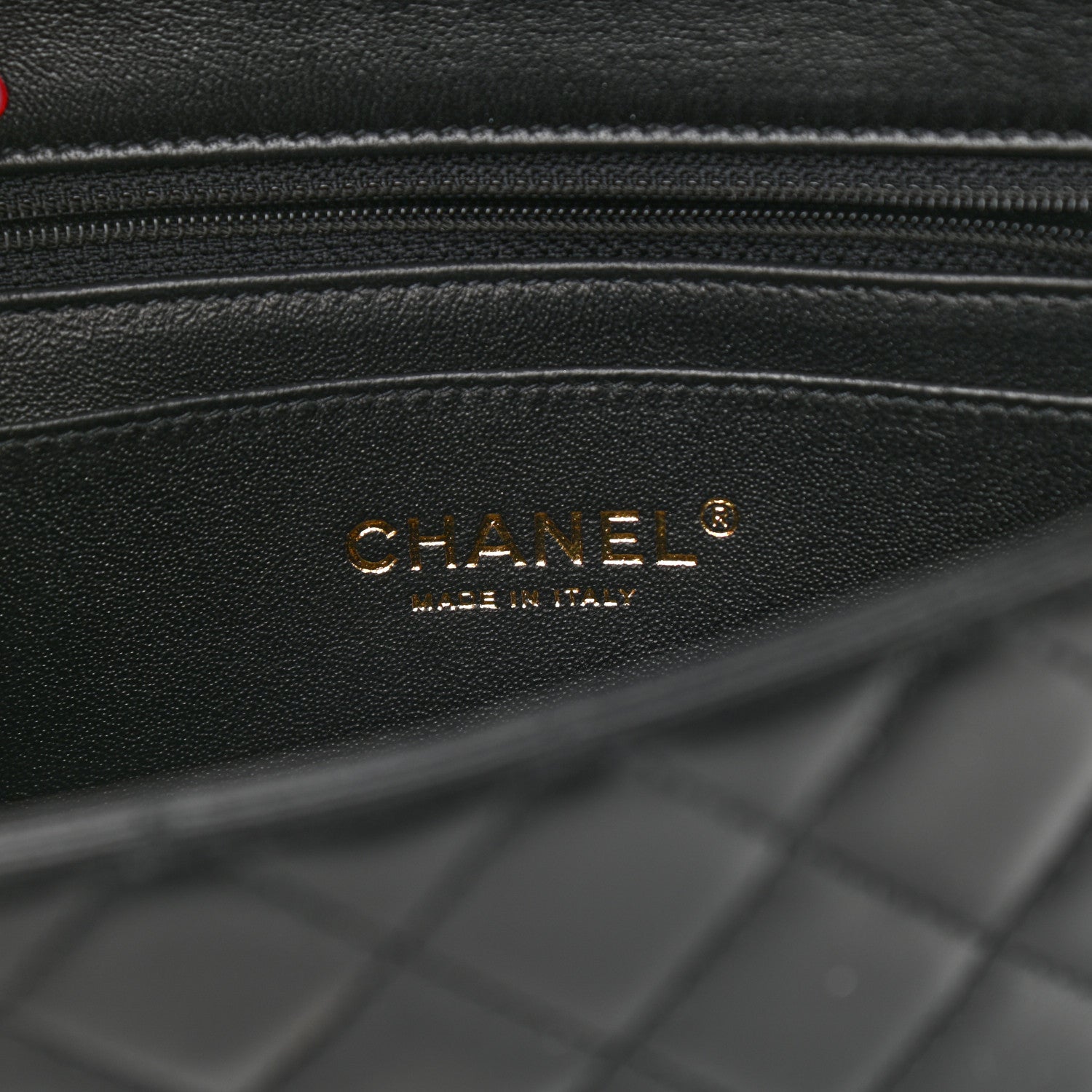 Chanel Lambskin Quilted Mini Rectangular Flap Black 6 of 9