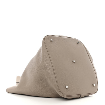 Hermes Taurillon Clemence Picotin Lock TGM Gris Tourterelle 4 of 12