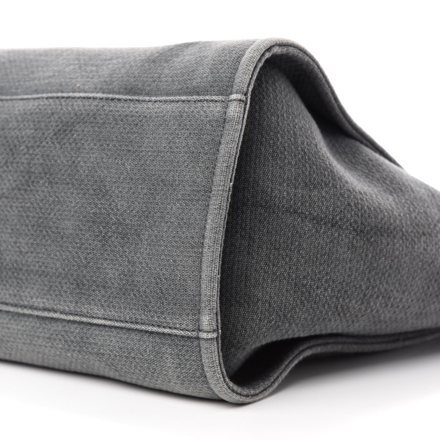 Chanel Canvas Medium Deauville Tote Grey 7 of 12