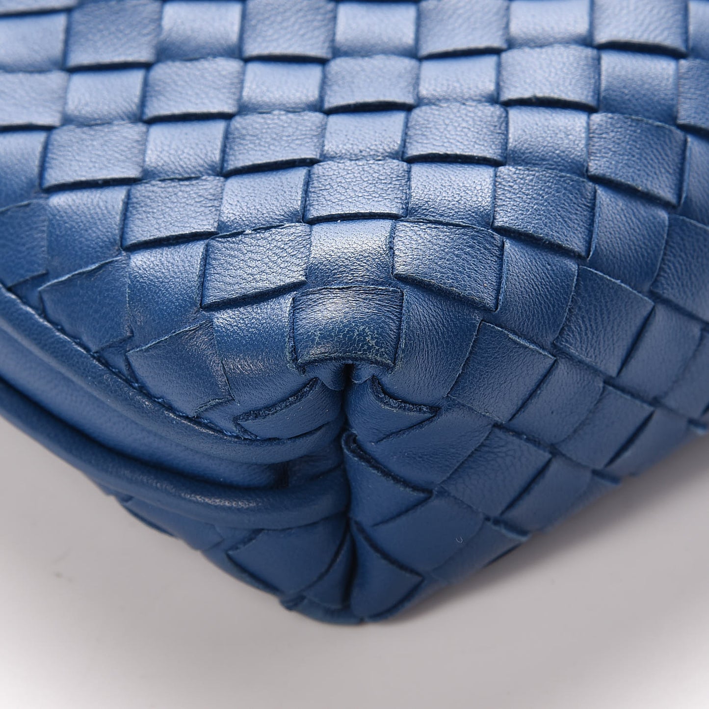 Nappa Intrecciato Pillow Crossbody Messenger Bleuette