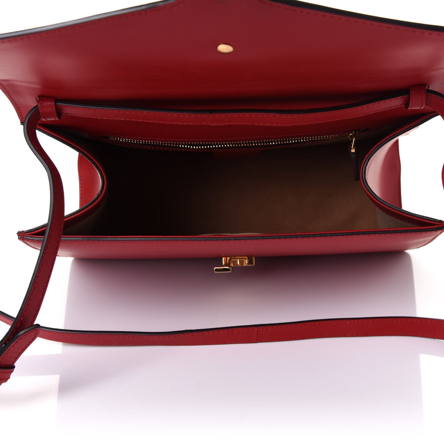 Calfskin Medium Sylvie Top Handle Bag Hibiscus Red