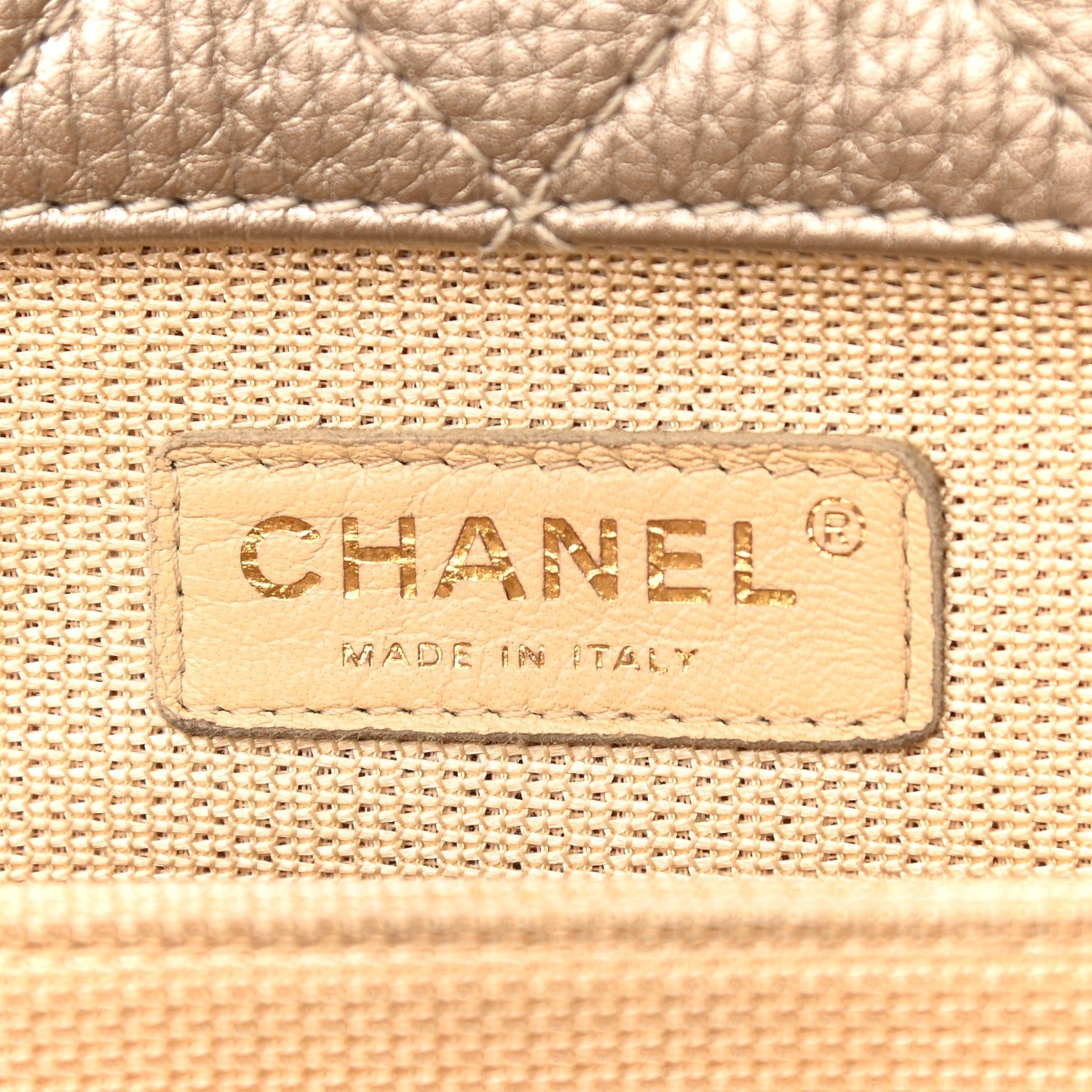 Chanel Metallic Calfskin Quilted XXL Travel Flap Bag Gold 6 of 9