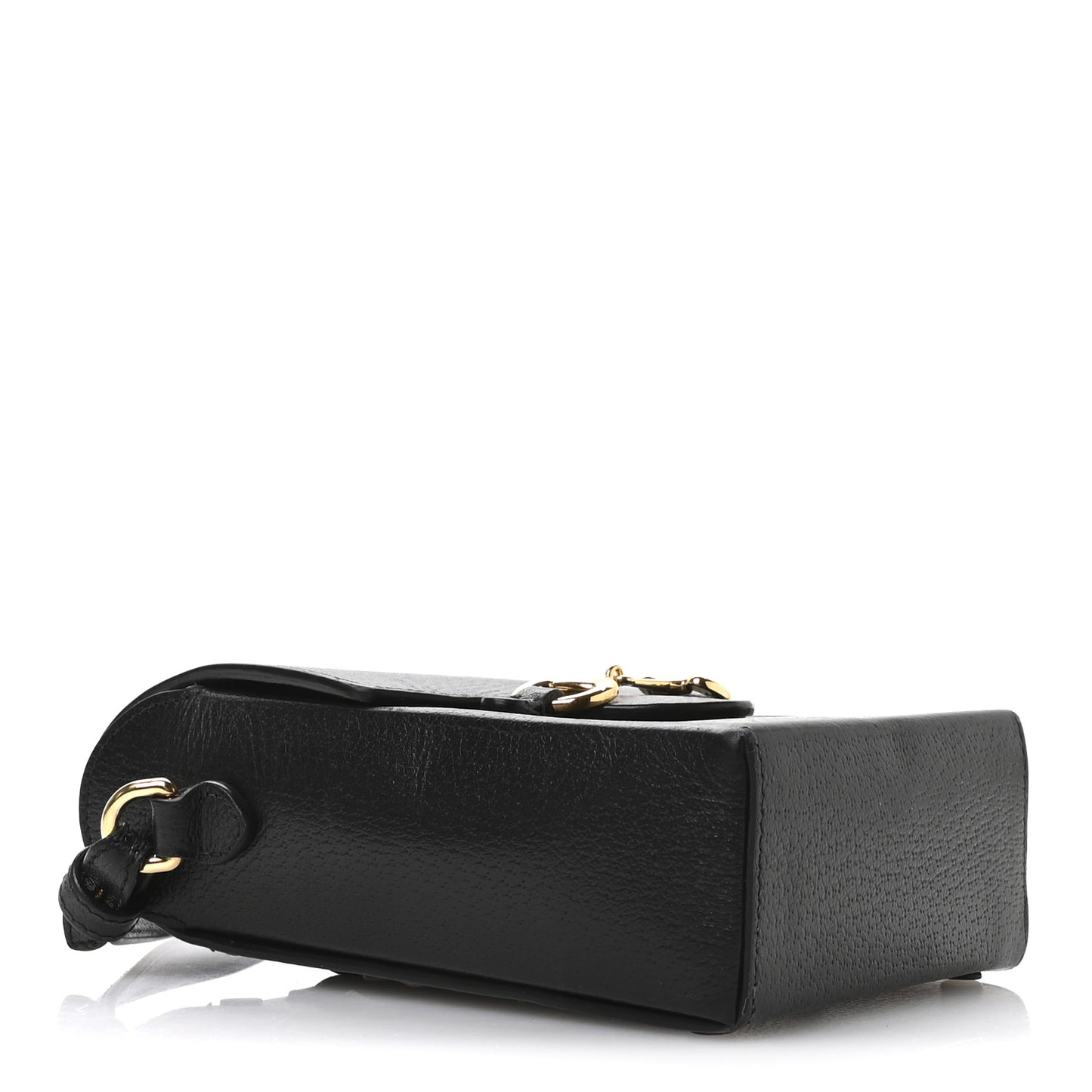 Dollar Calfskin Vertical Horsebit 1955 Crossbody Bag Black