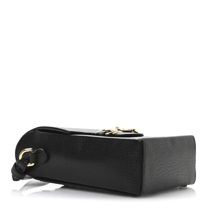 Gucci Dollar Calfskin Vertical Horsebit 1955 Crossbody Bag Black 4 of 10