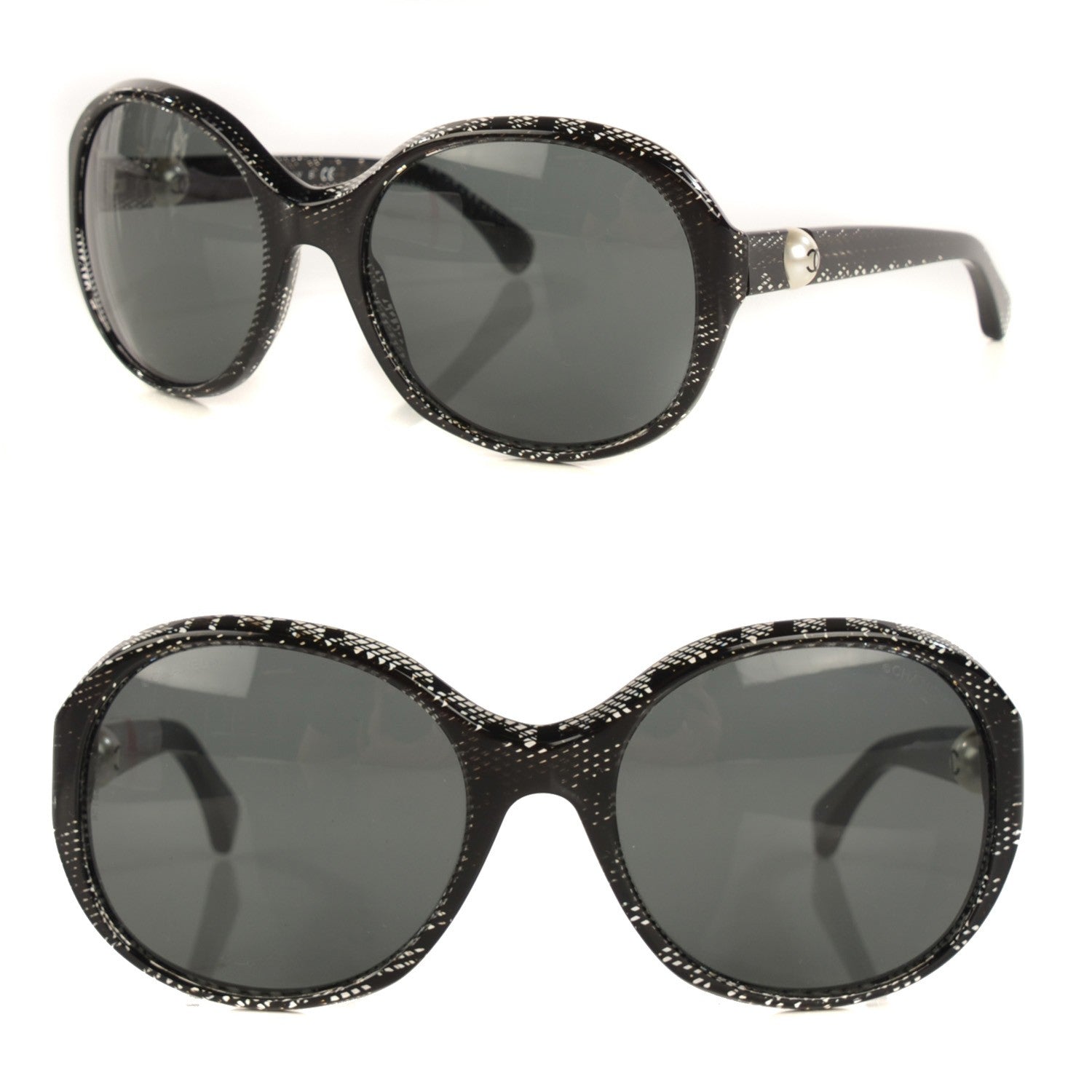 Chanel Pearl CC Sunglasses 5211-H Black 1 of 6