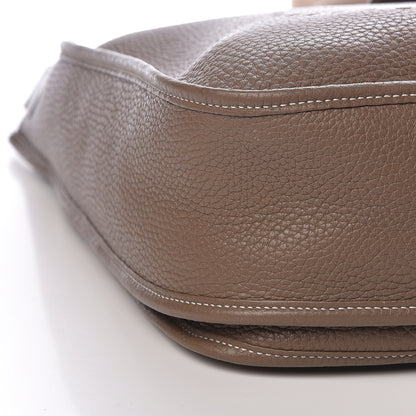 Hermes Taurillon Clemence Evelyne III GM Etoupe 9 of 12