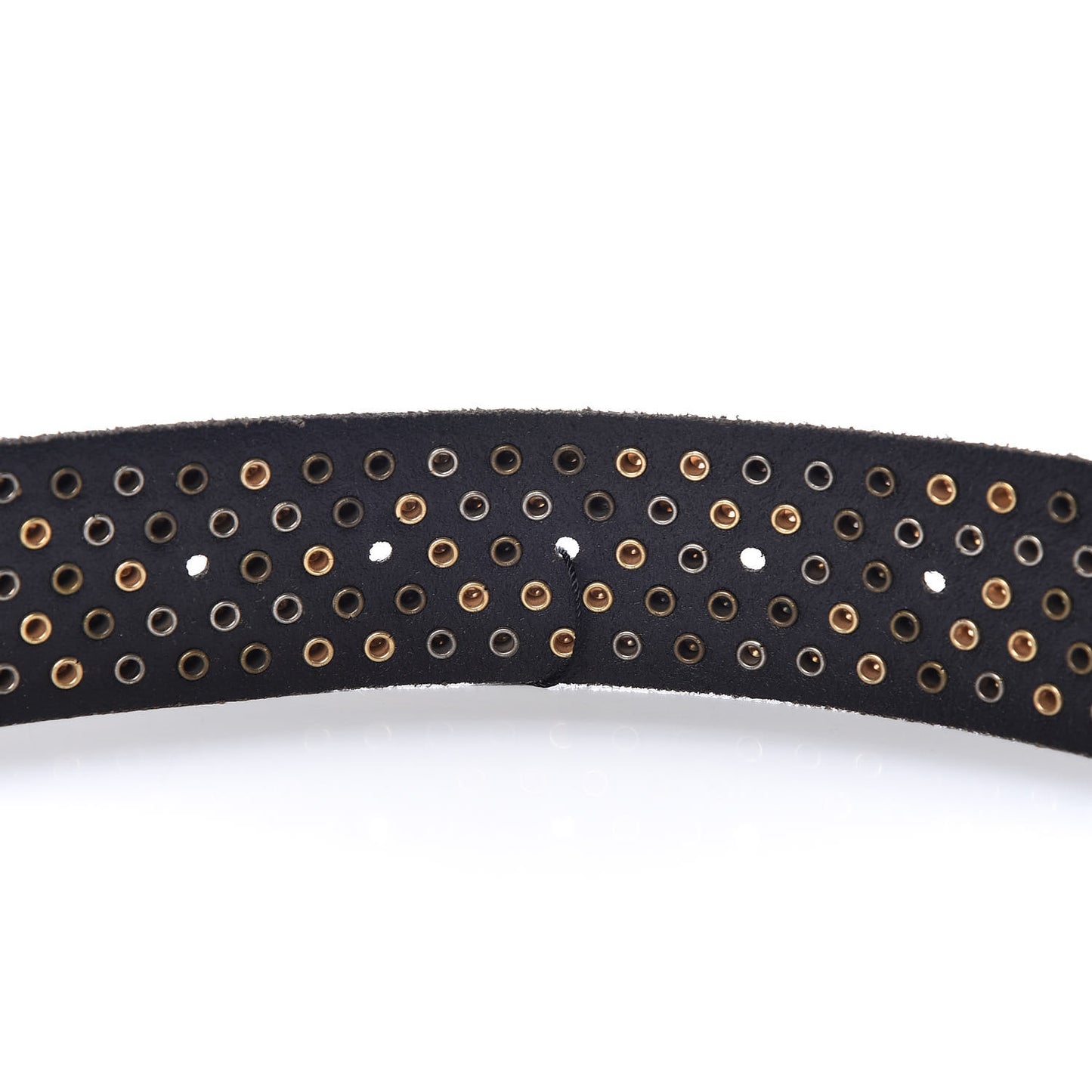 Calfskin Studded Feline Belt 90 36 Black