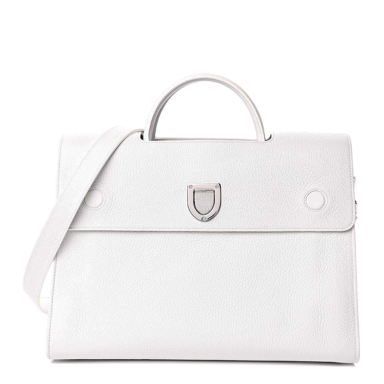 Christian Dior Bullcalf Large Diorever Flap White 1 of 9