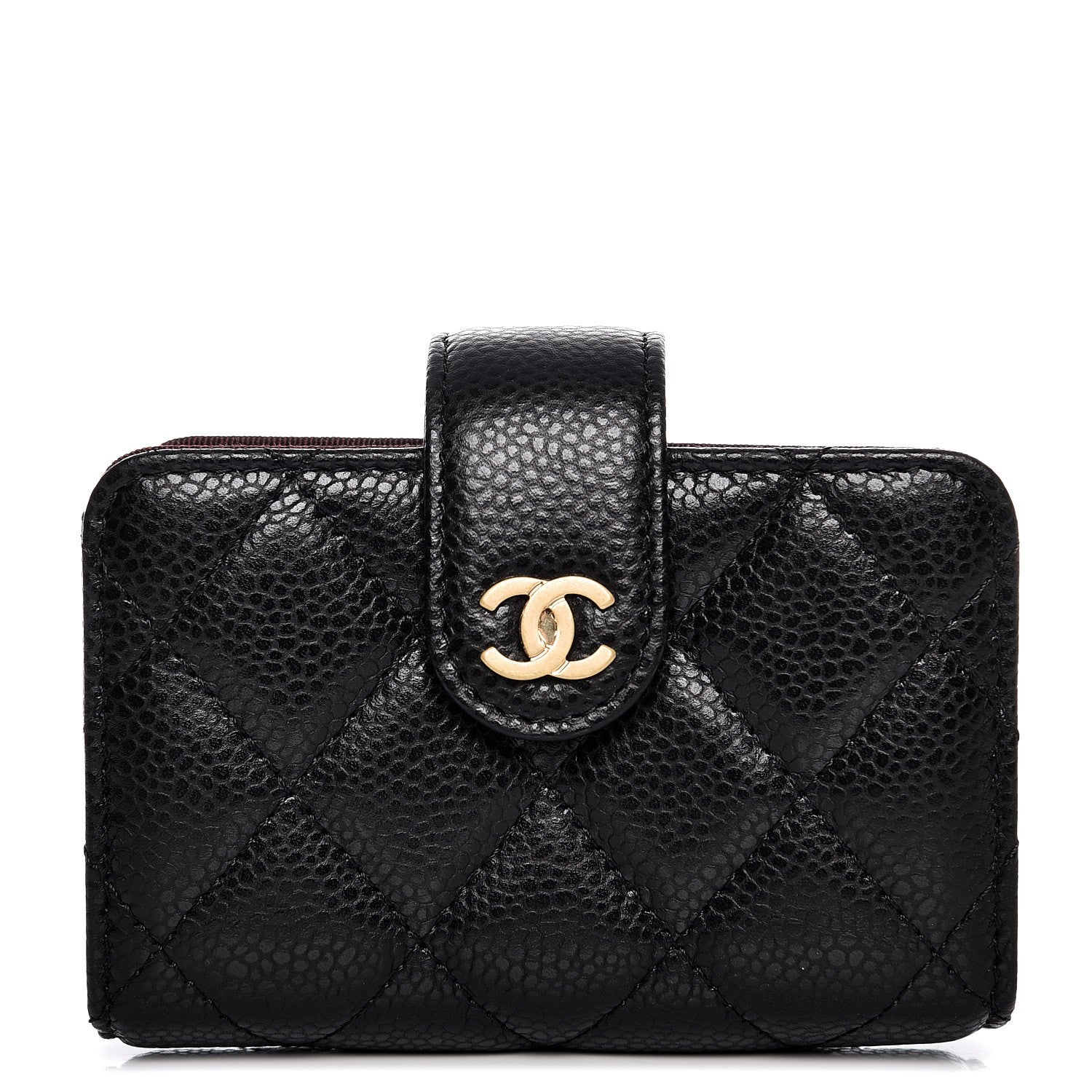 Chanel Caviar Quilted Gusseted Card Holder Black 1 of 7