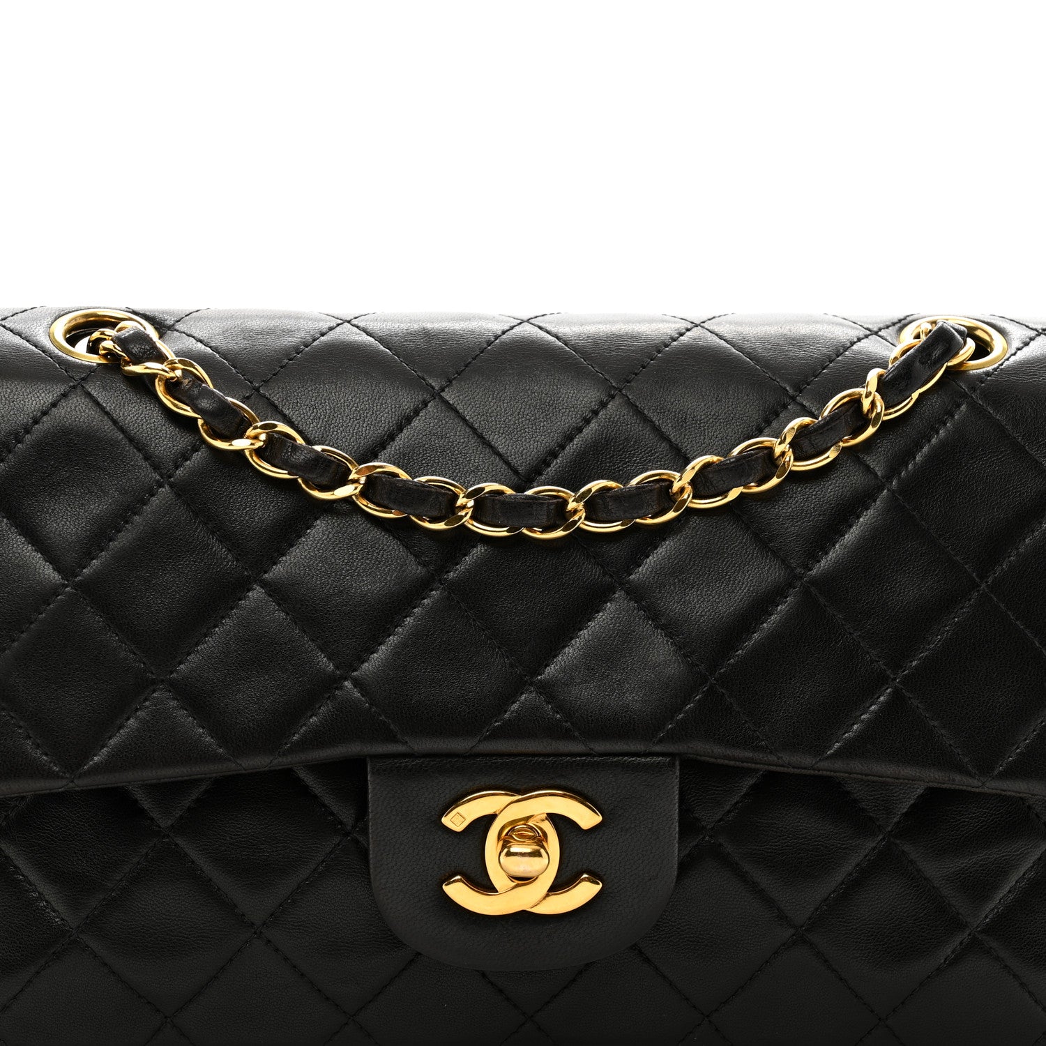 Chanel Lambskin Quilted Small Double Flap Black 5 of 12