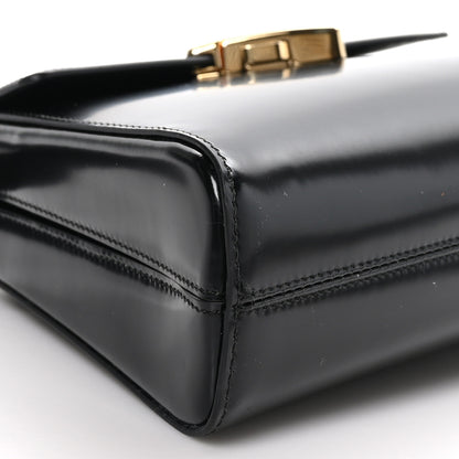 Prada Spazzolato Flap Shoulder Bag Black 7 of 8