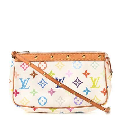 Louis Vuitton Monogram Multicolor Pochette Accessories White 1 of 11