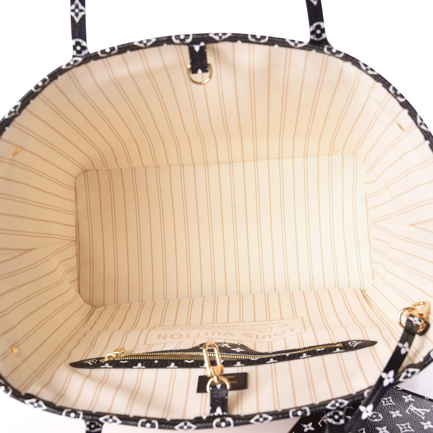 Louis Vuitton Monogram Giant Jungle Neverfull MM Ivory 8 of 11