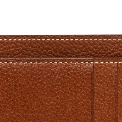 Hermes Barenia Faubourg City 3CC Card Holder Fauve 8 of 8