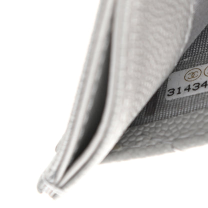 Chanel Caviar Quilted Card Holder Grey 8 of 8