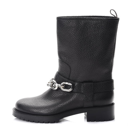 Louis Vuitton Calfskin Outlaw Flat Half Boots 39 Black 1 of 9