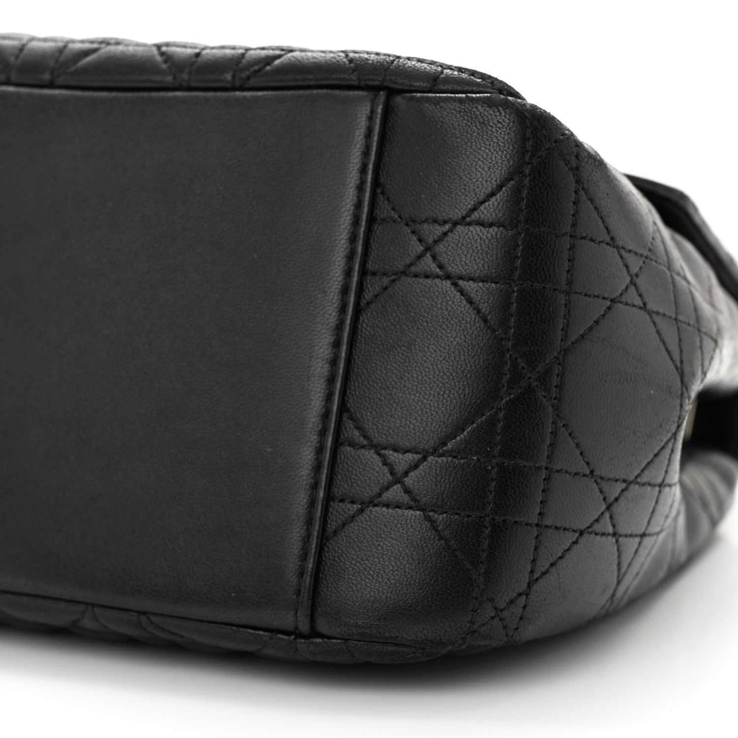 Christian Dior CHRISTIAN DIOR Lambskin Cannage Small Miss Dior Flap Black 9 of 10