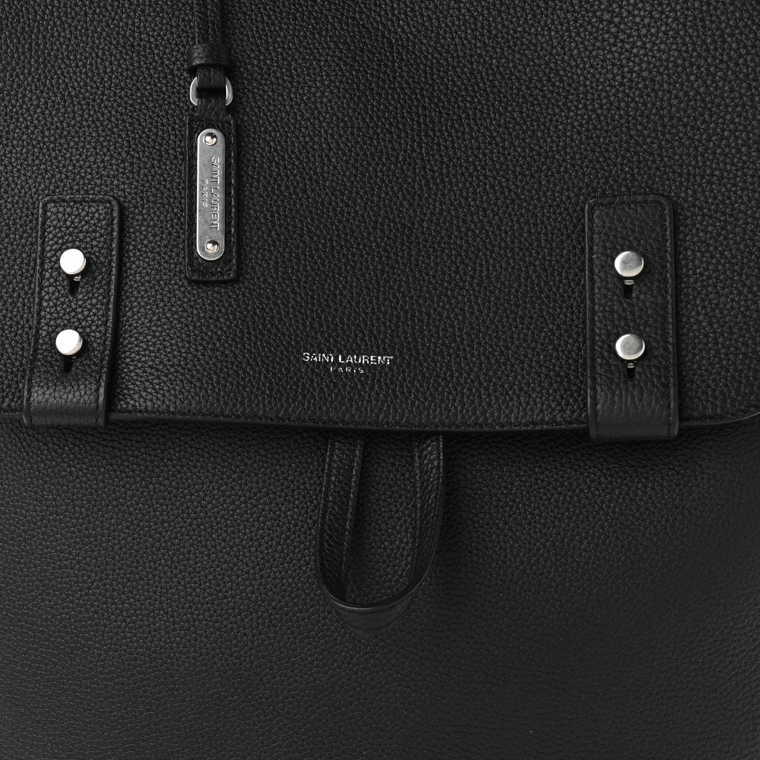 Saint Laurent Grained Calfskin Sac De Jour Backpack Black 8 of 10