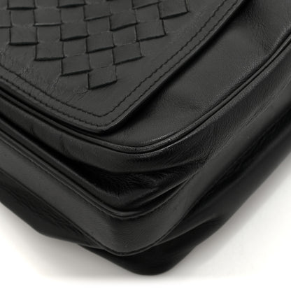 Bottega Veneta Nappa Intrecciato Small Double Pocket Flap Black 9 of 12