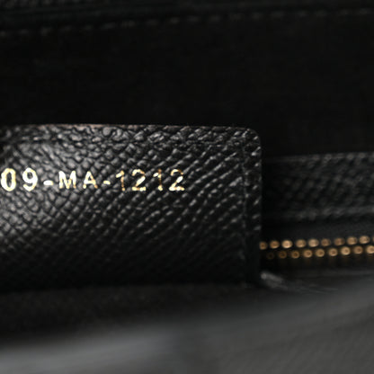 Christian Dior Grained Calfskin Saddle Bag With Strap Black 7 of 13