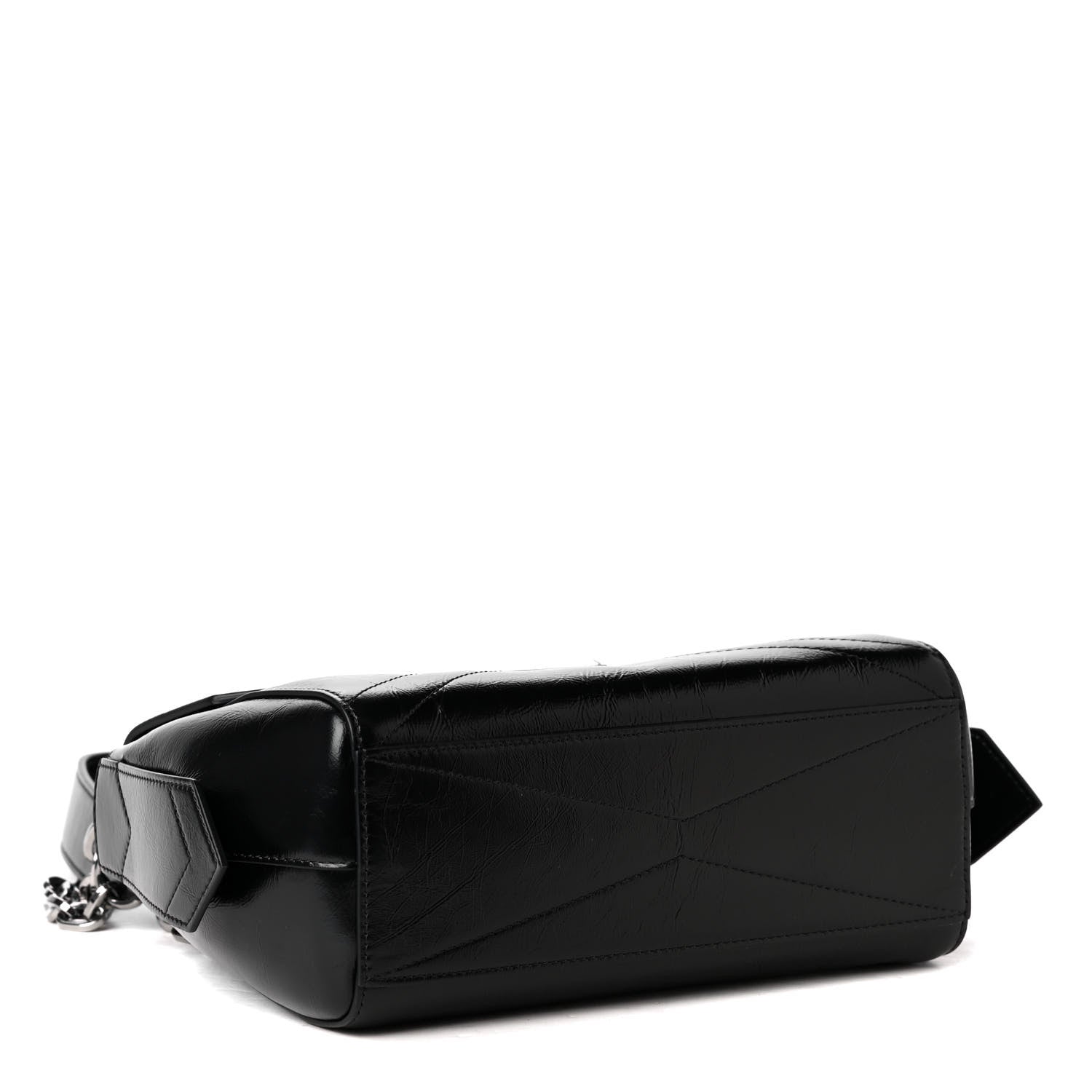 Givenchy Creased Patent Calfskin Small ID Flap Black 3 of 4
