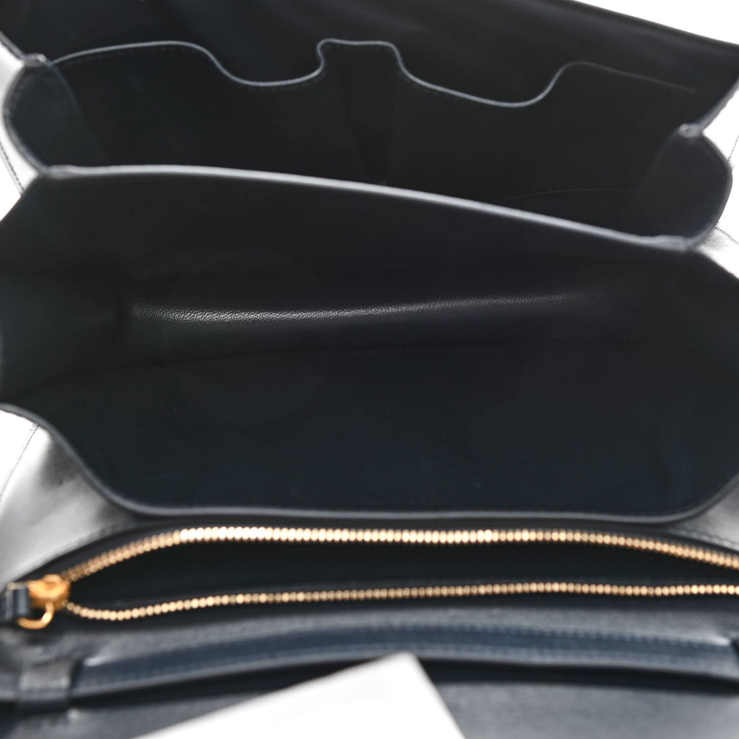 Celine Box Calfskin Medium Classic Box Flap Bag Navy 5 of 8