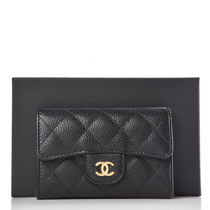 Chanel Caviar Quilted Flap Card Holder Black 9 of 9