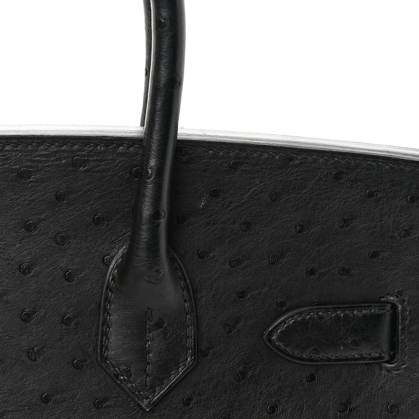 Ostrich Birkin 30 Black