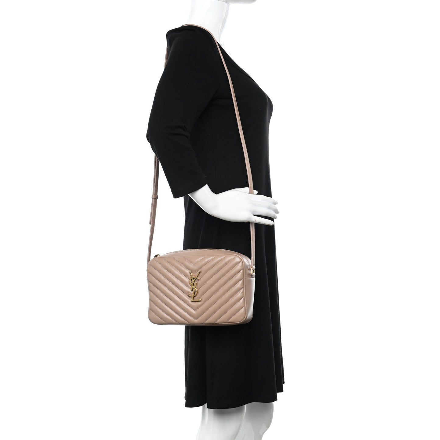 Calfskin Matelasse Monogram Lou Camera Bag Rosy Sand