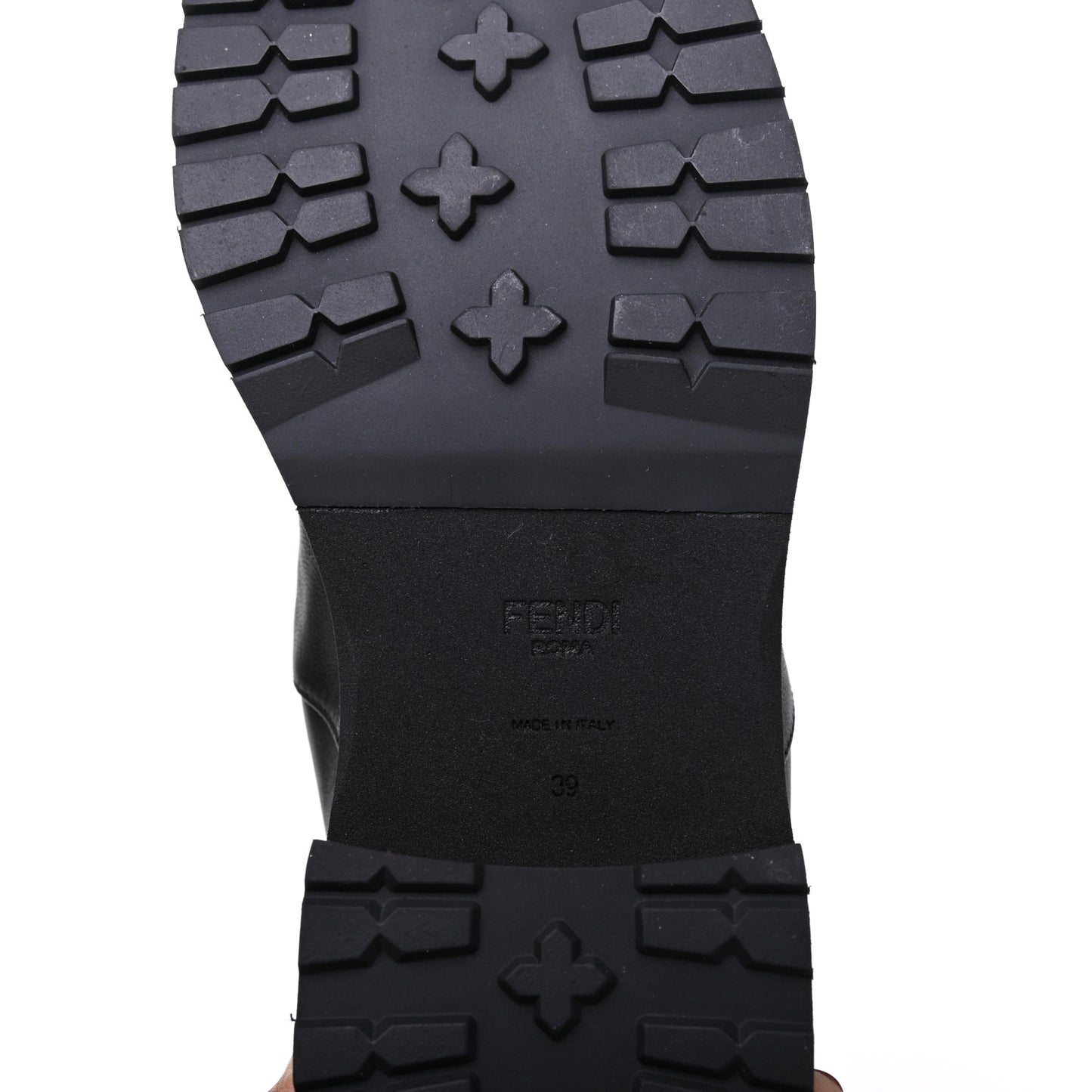 Nappa Microfiber Fabric FF Rockoko Tall Boots 39 Black Tobacco