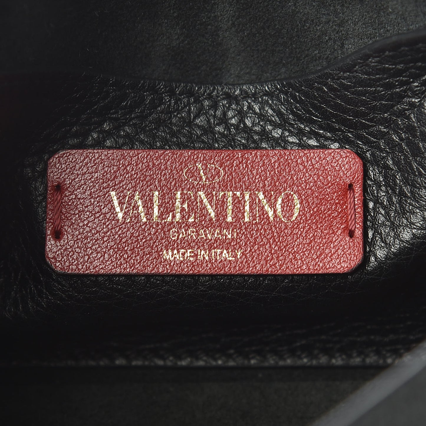Pebbled Calfskin Mini Rockstud Crossbody Bag Black