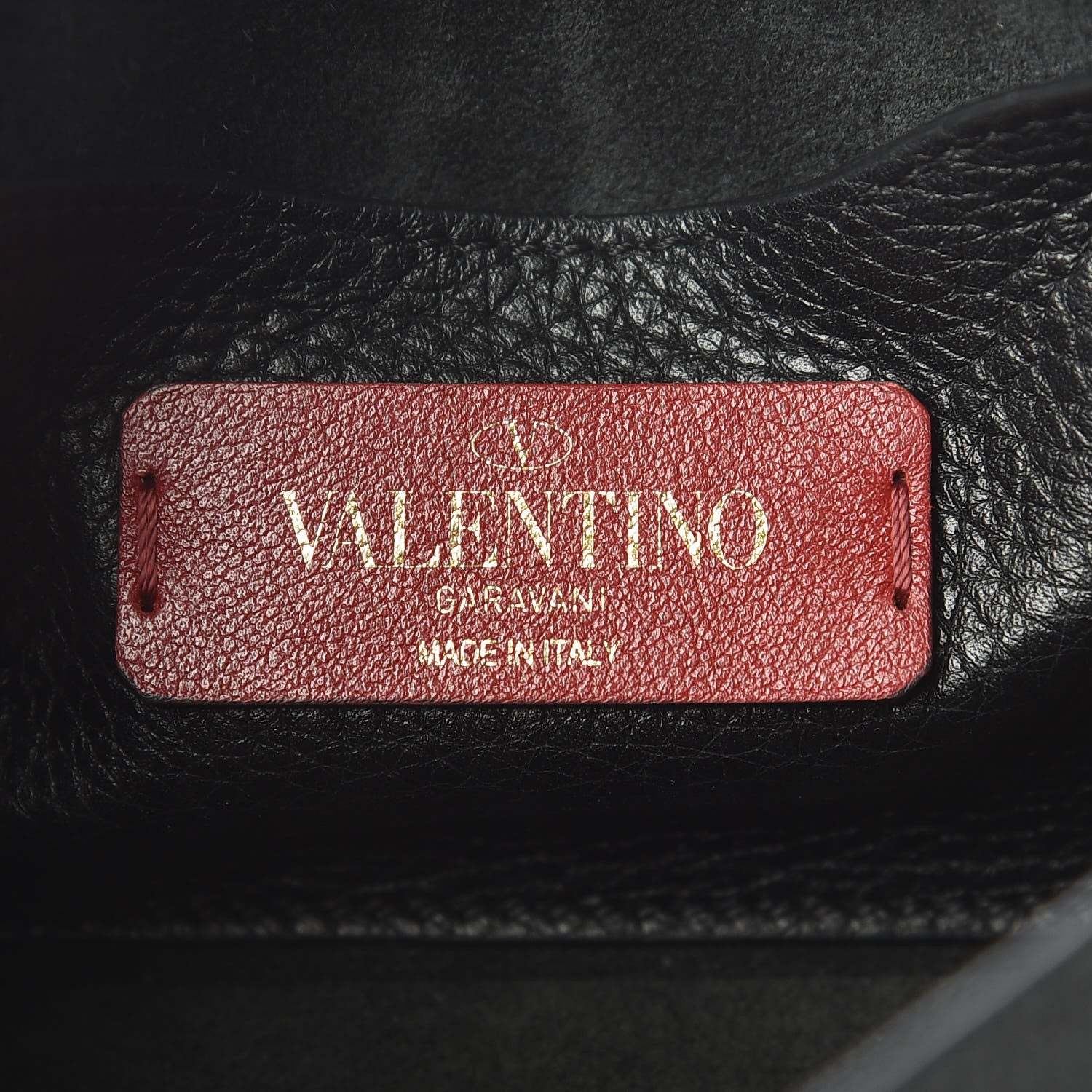 Valentino Garavani Pebbled Calfskin Mini Rockstud Crossbody Bag Black 6 of 9
