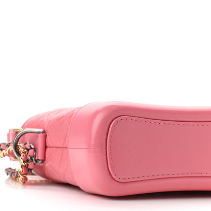 Chanel Aged Calfskin Quilted Small Gabrielle Hobo Rose 10 of 11