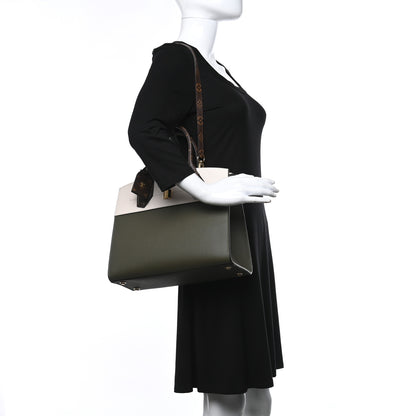 Louis Vuitton Monogram Calfskin City Steamer MM Kaki 2 of 11