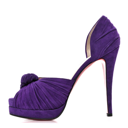Christian Louboutin Suede Greissimo 120 Pumps 39 Purple 1 of 8