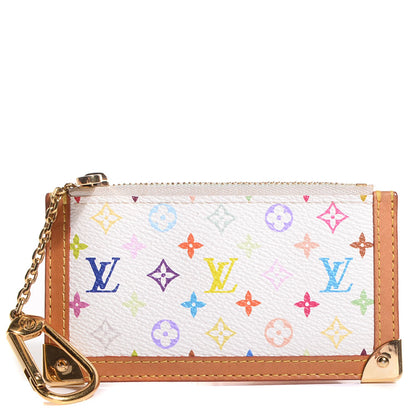 Louis Vuitton Monogram Multicolor Key Pouch White 1 of 7