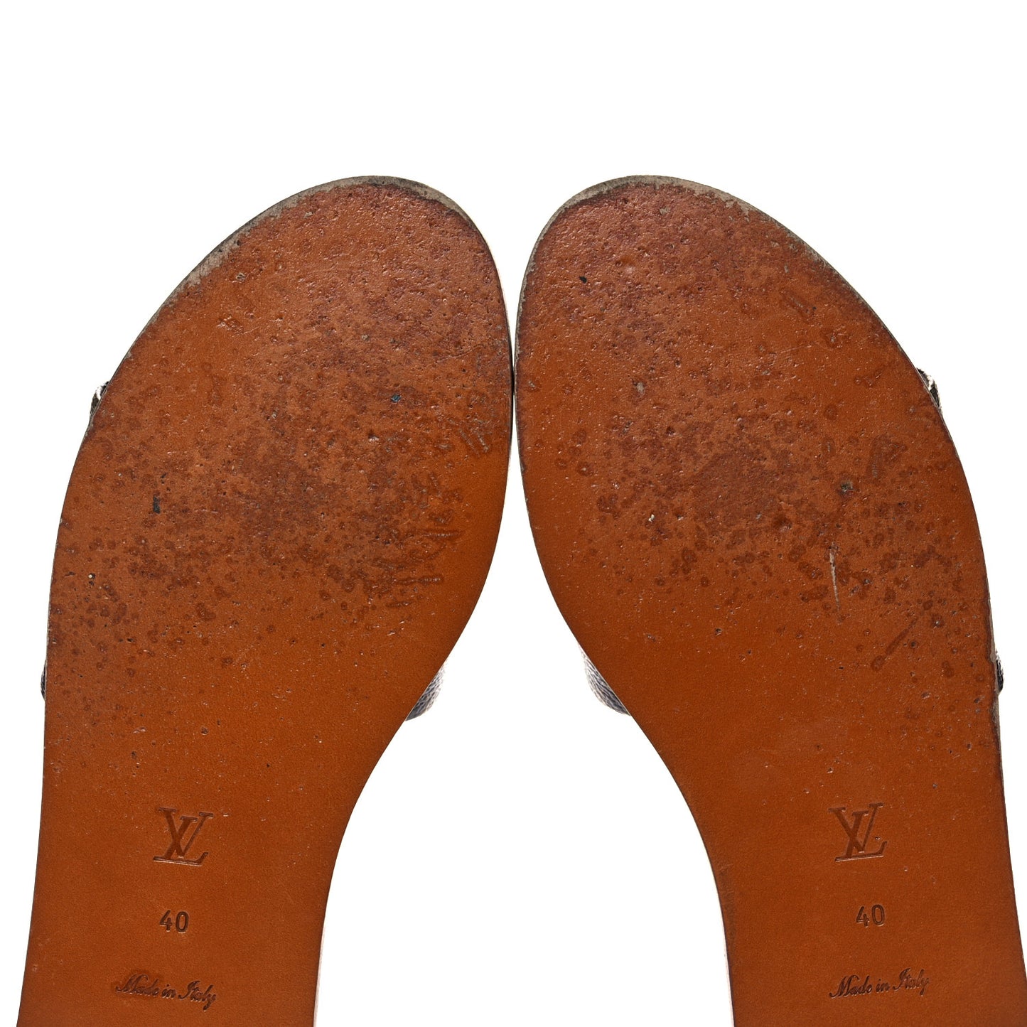 Patent Monogram Lock It Flat Mule 40 Cacao