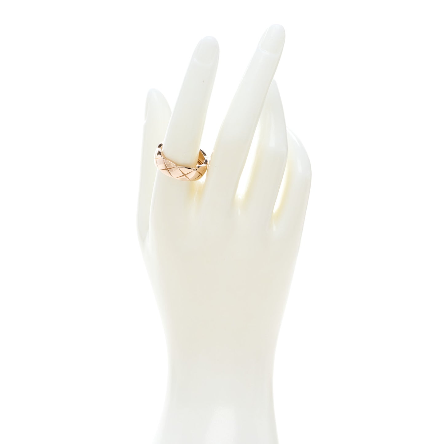 18K Beige Gold Small Coco Crush Ring 58 8.5