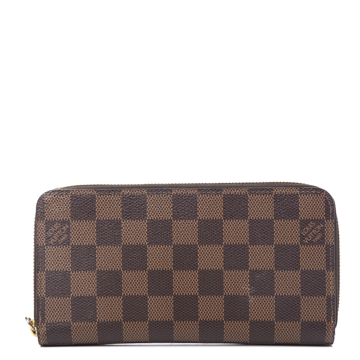 Damier Ebene Zippy Wallet Rose Ballerine