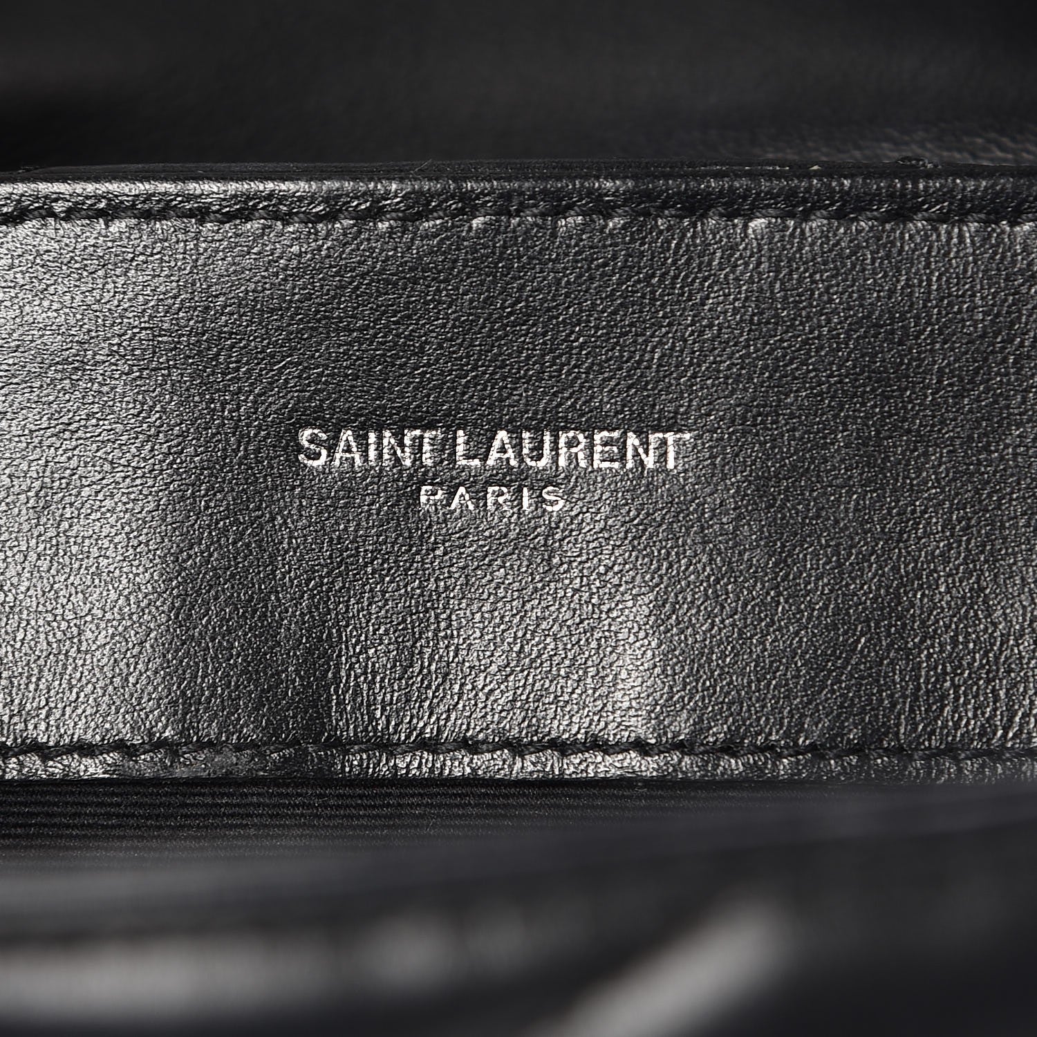 Saint Laurent Calfskin Y Quilted Monogram Medium Loulou Chain Satchel Black 5 of 12