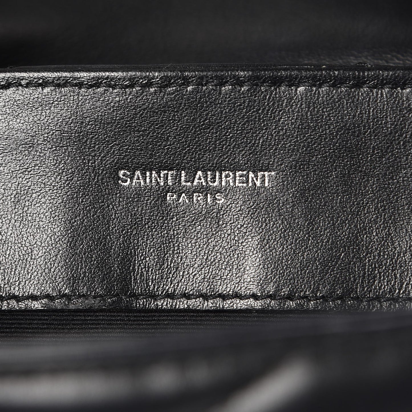 Calfskin Y Quilted Monogram Medium Loulou Chain Satchel Black