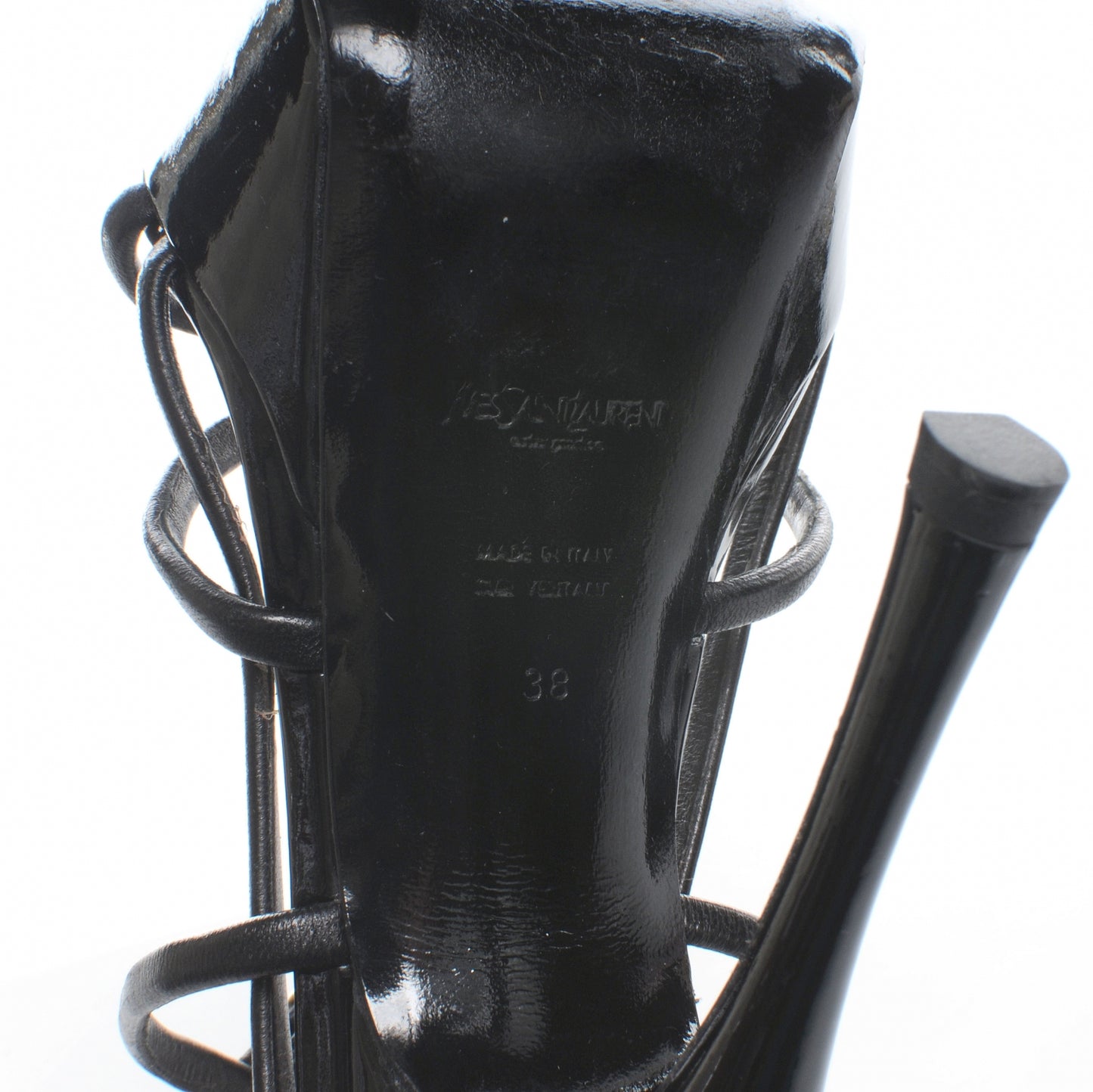 Leather Lola Strappy Heels 38