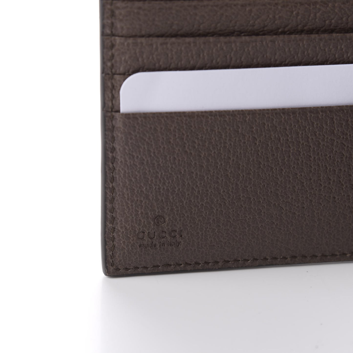 GG Supreme Monogram Web Ophidia French Flap Wallet Beige New Acero